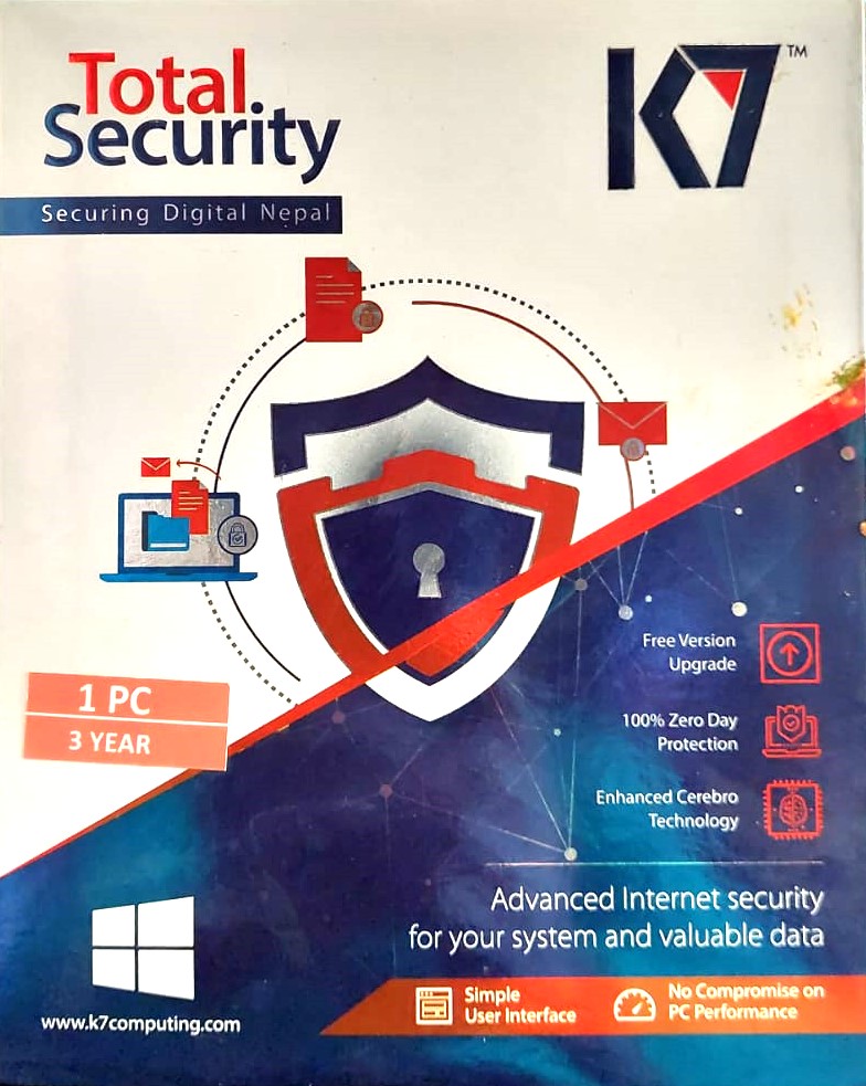 K7 Total Security 1 PC 3 Year