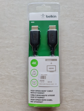 Belkin HDMI Cable 4k ethernet 3M/3.3 FT
