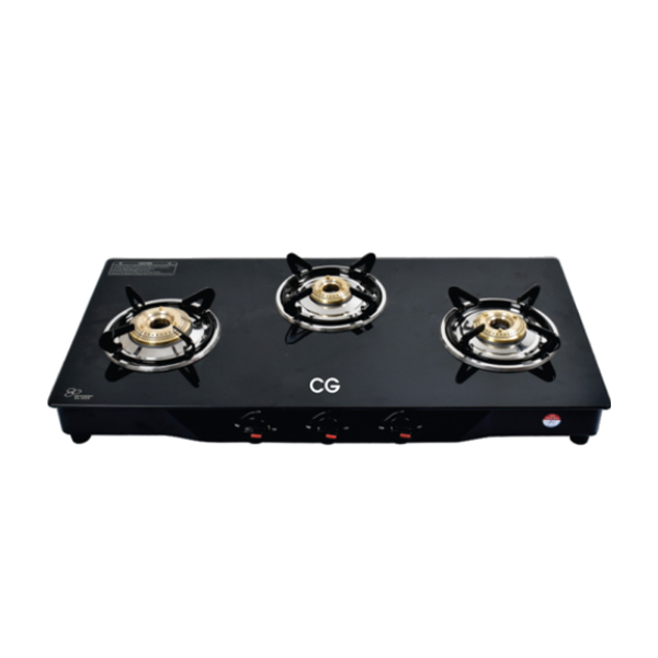 CG 3 Burner Tempered Glass Gas Stove(CGGS3BGT)